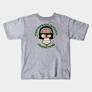 Nefarious Genius Productions Green Kids T-Shirt